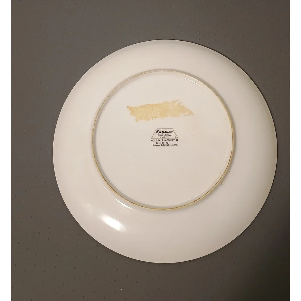 Noritake Dinner Plate 9.25in White Excellent Lily of the Valley Silver MCM